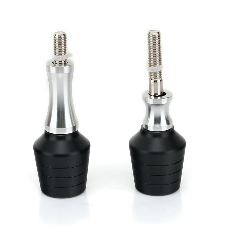 BIKINGBOY Frame Sliders Screw Crash Pads For Kawasaki Ninja ZX6R 13-18: Silver