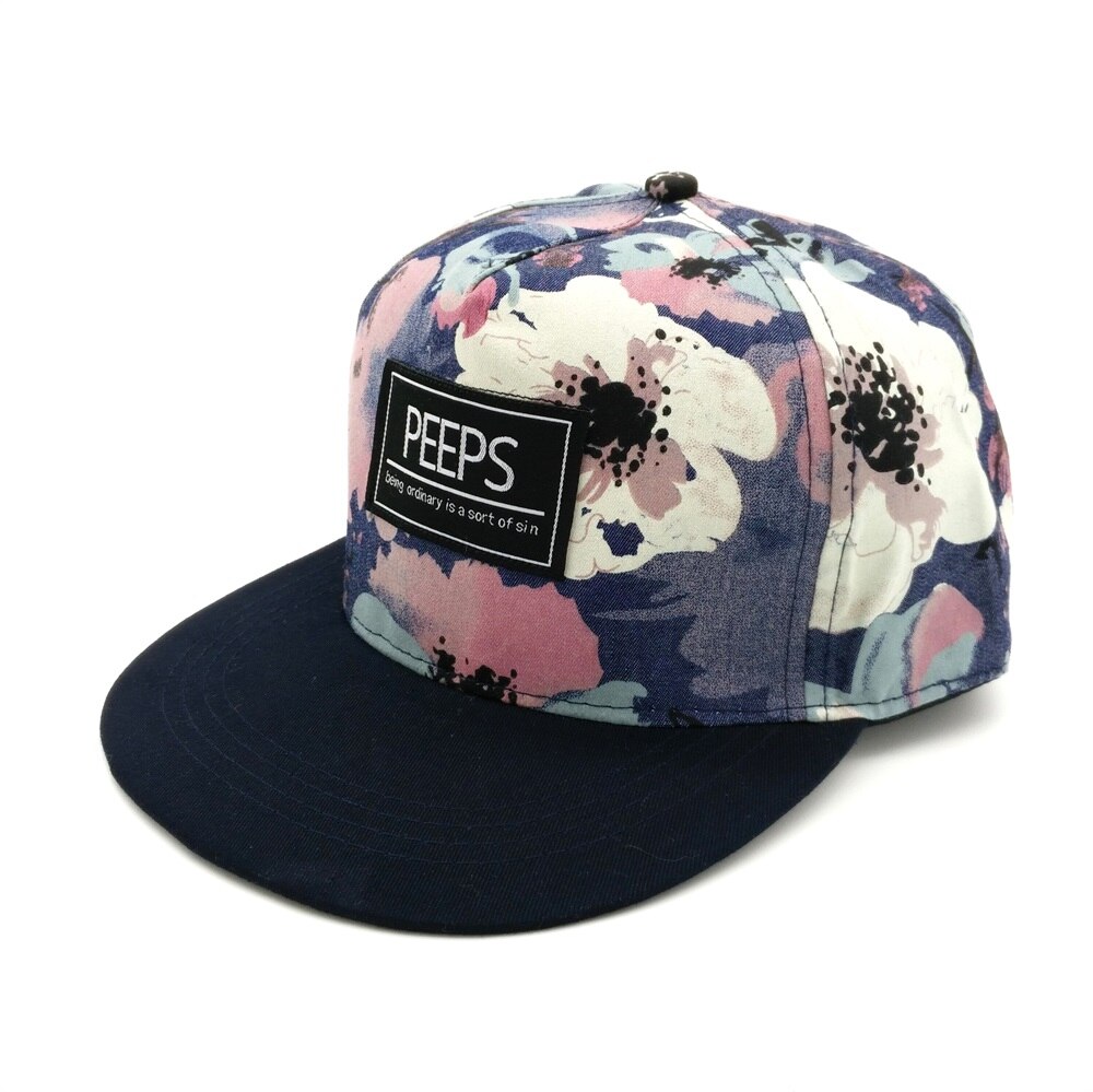 Minhui nueva PEEPS gorras de béisbol Snapback sombrero plano baile callejero gorros de hip hop para hombres y mujeres: Navy 1