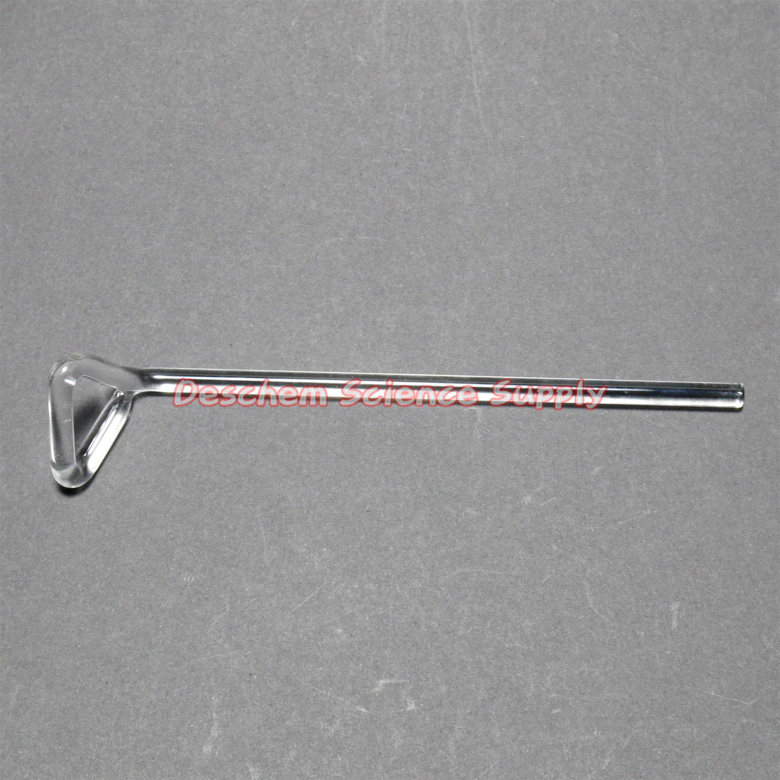 2 Stks Driehoek Glas Spatel, Lab Staaf, Totale Lengte Rond 165mm