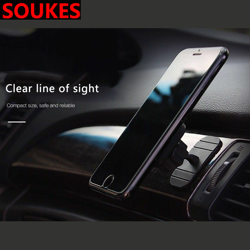 Magnetyczny dla Mitsubishi ułan 10 ASX Pajero X bród Centrum 2 3 fiesta Citroen C4 C5 C3 deska rozdzielcza samochodu uchwyt na telefon na przednią szybę