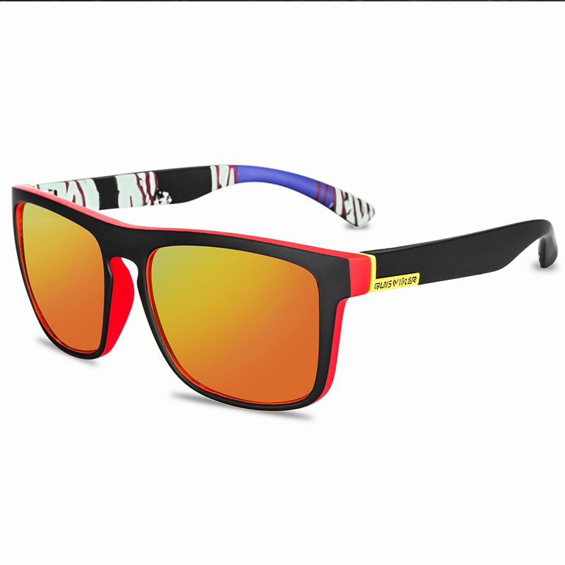 QUISVIKER gafas de sol polarizadas gafas de sol para hombres y mujeres gafas cuadradas para hombres gafas de conducción Retro Vintage UV400: QP6