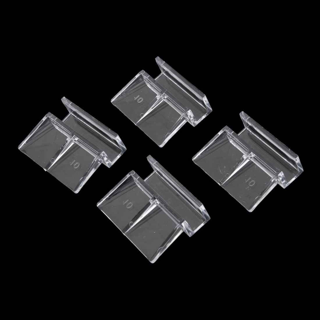 Soporte de Clip acrílico para acuario, tapa de cristal para pecera, 10mm, Uds.