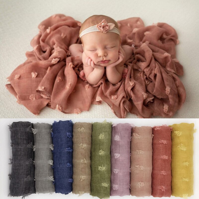 Newborn Photography Props Vintage Blanket Baby Photo Shoot Session Backdrops Fabric Posing Basket Filler fotografia Accessories