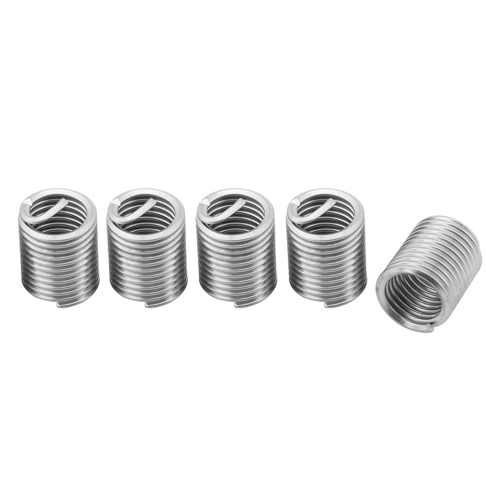 60pcs Stainless Steel Fastening Thread Insert Set Easy Install Repair Tool Industrial Spiral Wire Screw Sleeve Wear Resistance