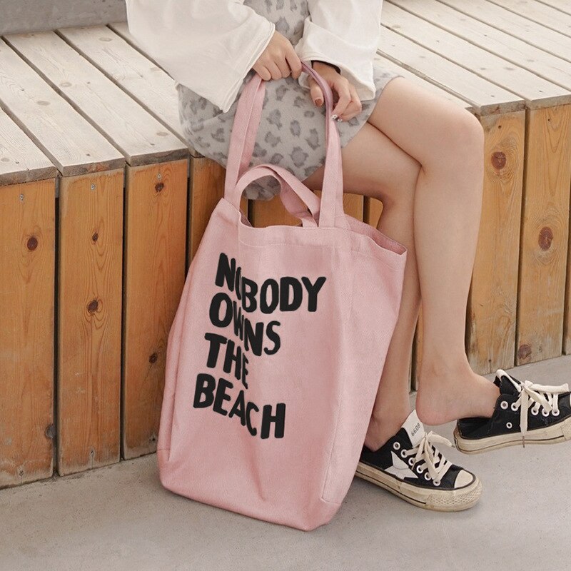 Sac en toile de couleur pour femmes | Grande Version coréenne du sac en toile, sac Eco décontracté de shopping à bandoulière réutilisable, sac de livre Portable en tissu pour étudiantes