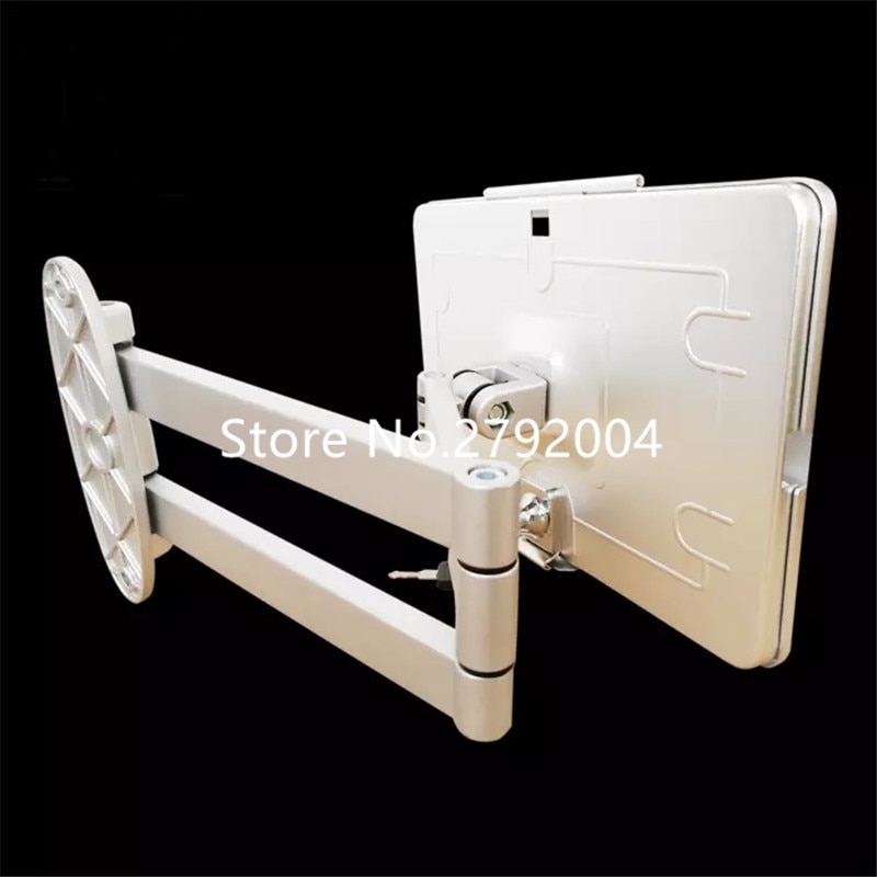 aluminum wall mounted 10.5" tablet pc bracket lock for ipad pro hospital display