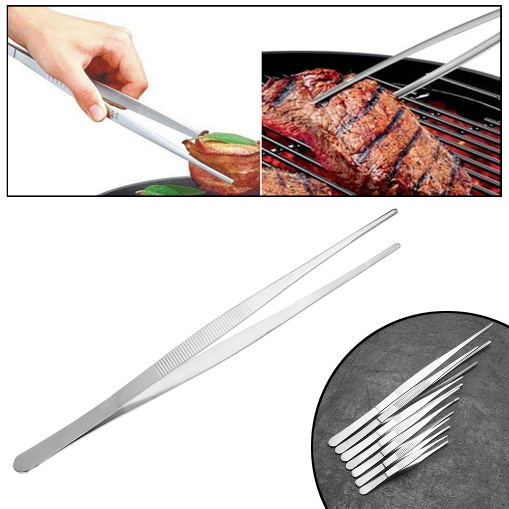 1 ST Barbecue Tang Voedseltangen Voedsel Clip Keuken Gadgets Rvs Churrasco Pincet Clip Buffet BBQ Tool