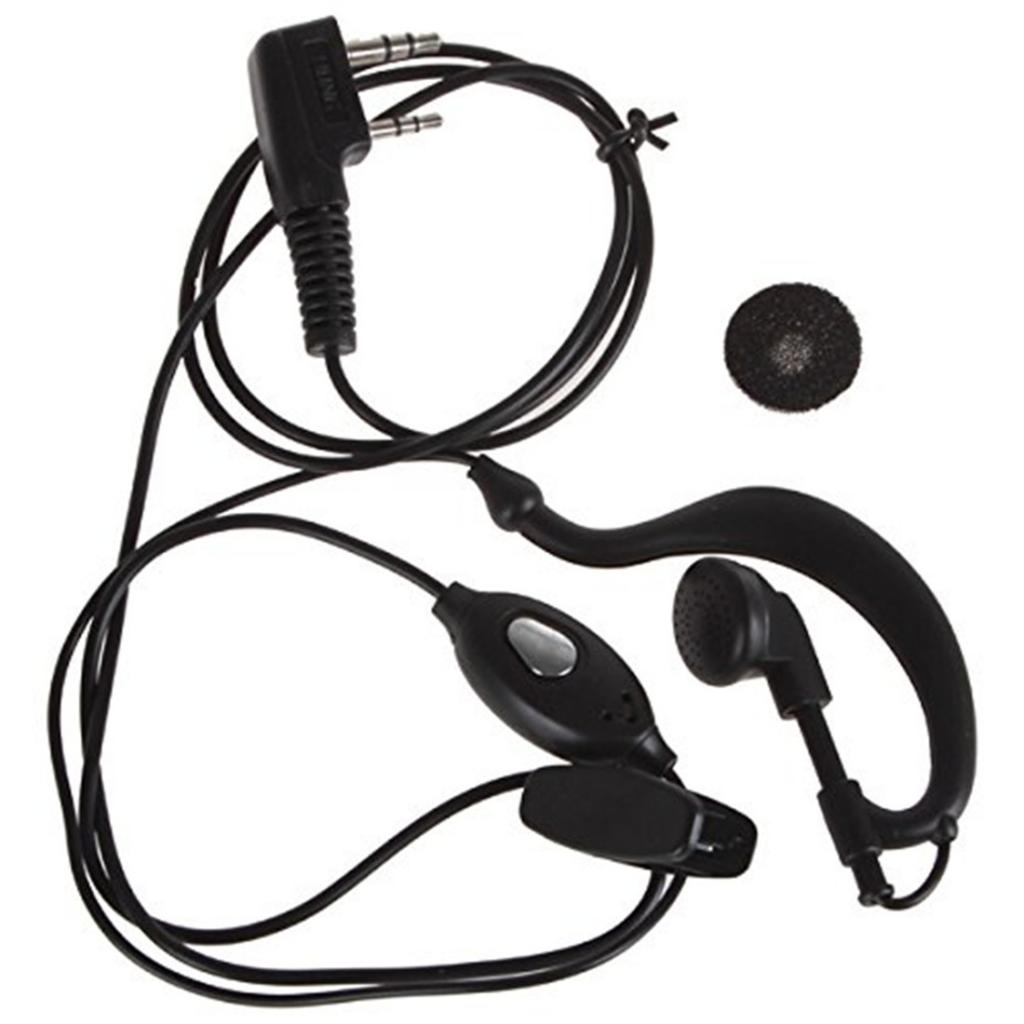 20 Stuks Oortelefoon Headset Met Microfoon Voor Kenwood 2 Pin Walkie Talkie Radio, G Vorm