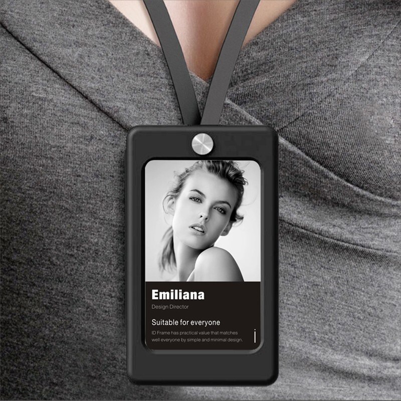 Silicone Id Card Holder Soft Badge Hospital Employee Work Badge(Standard size)