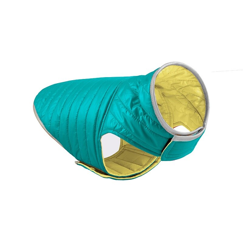 Hond Winter Kleding Voor Kleine Honden Licht Down Dubbelzijdig Katoen Gewatteerde Jas Huisdier Kleding Jas Pak Algehele vest Voor Honden: Green plus yellow / M