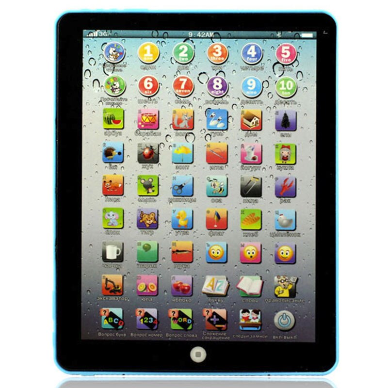 Russische computer leermachine tablet speelgoed voor kinderen leerspeelgoed voor kinderen rende kleur