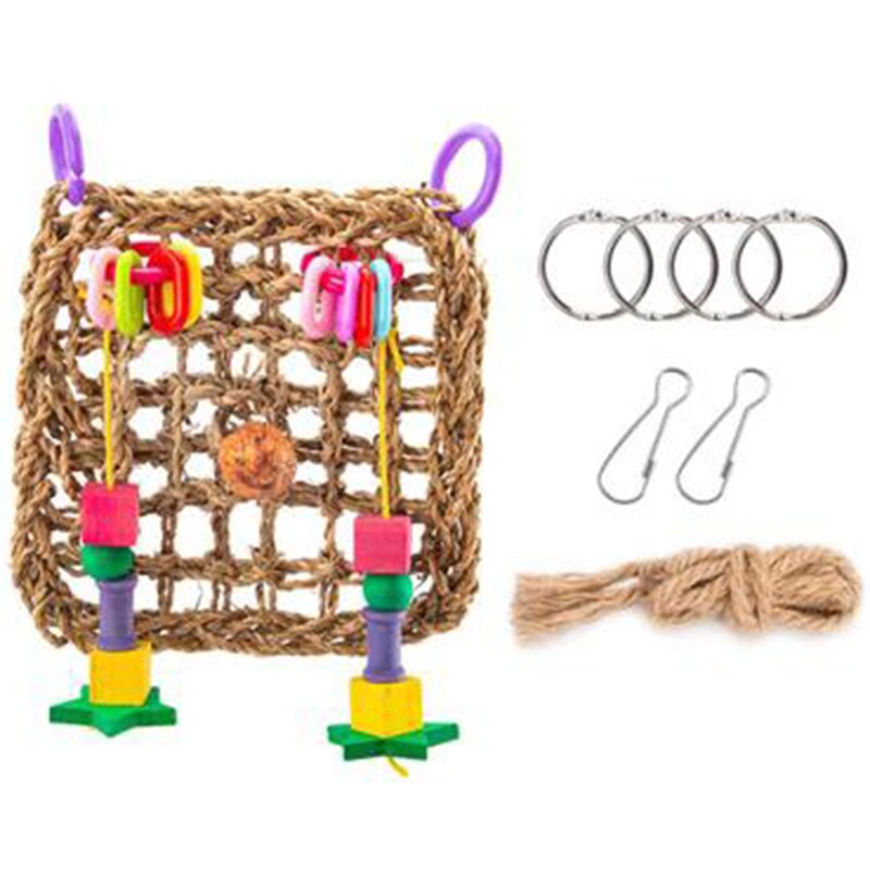 Vogel Hangmat Speelgoed Papegaai Vogel Kauwen Speelgoed Opknoping Voor Kleine Huisdieren Vogel Foerageren Speelgoed