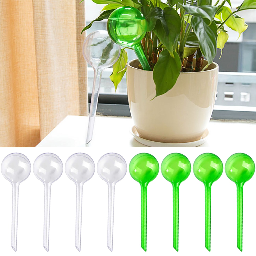 Bombillas de PVC autoriego automático para plantas, bola, Globos de agua, alimentador de riego, 4 Uds., novedad