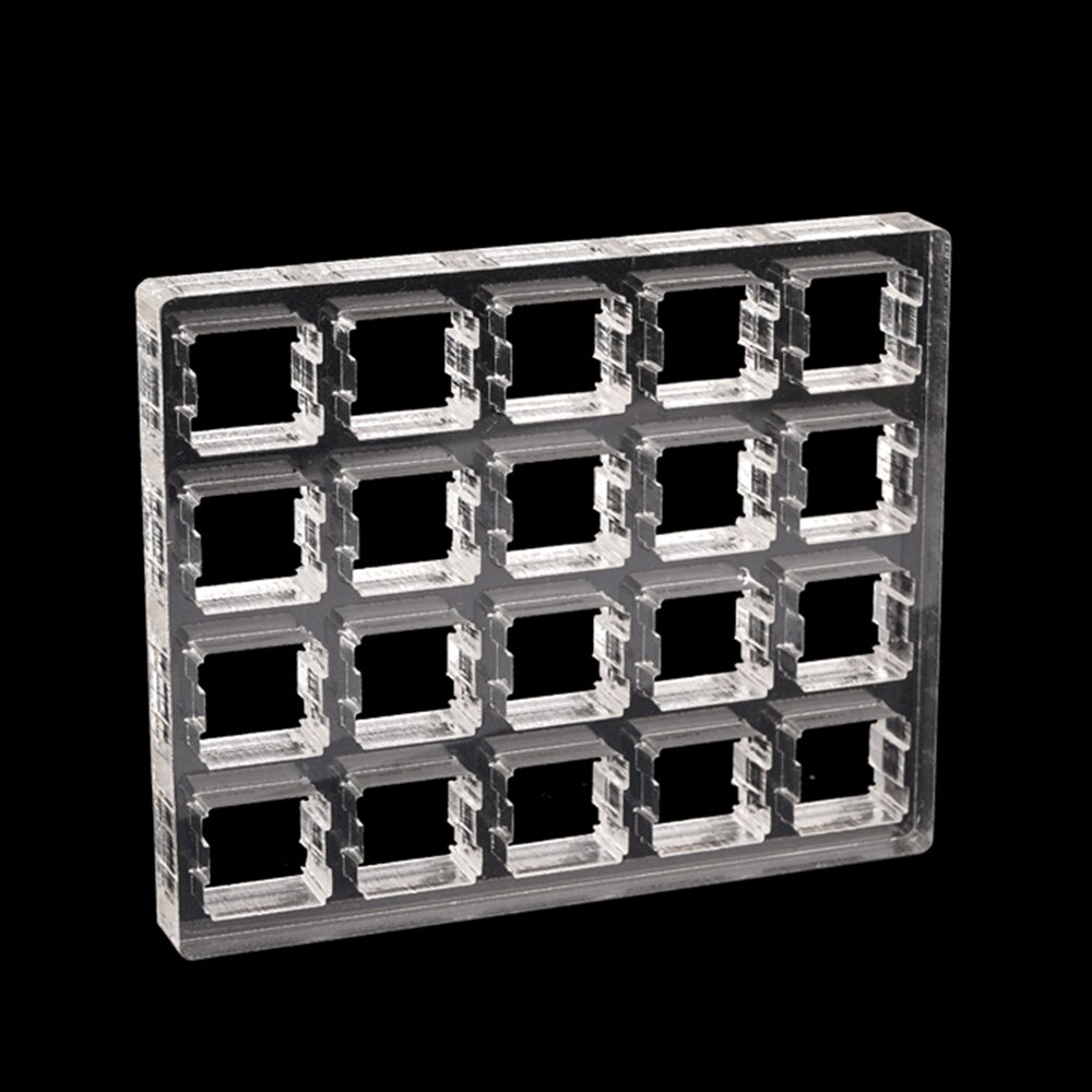 Transparent Switch Tester Base Acrylic Plate For Cherry Mx Switch Blue Red Black Brown Silver Pink Switch Storage Display Board: 4x5 board