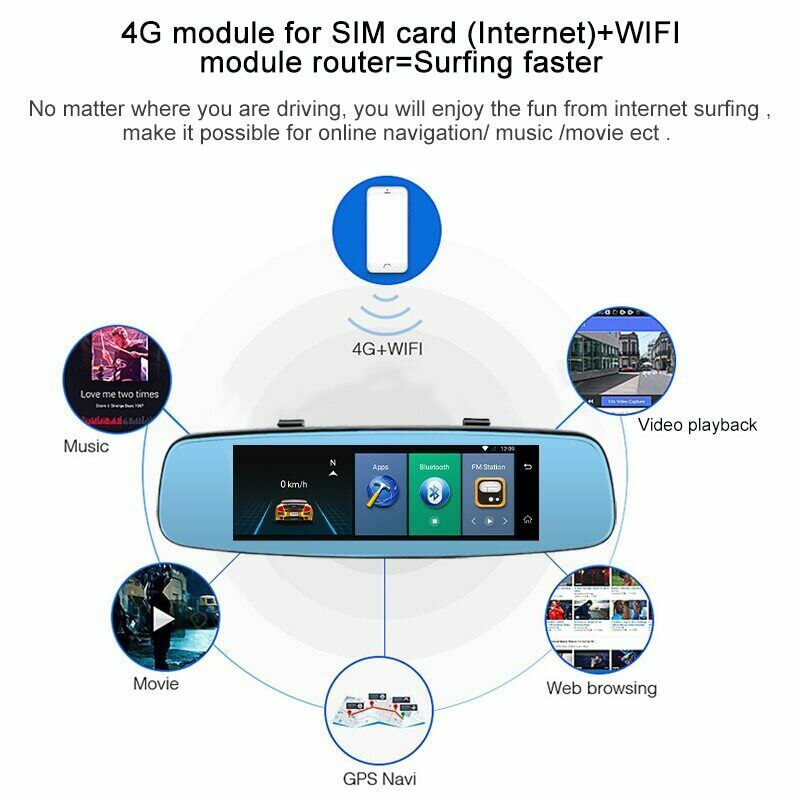 LCD DVR Video Dash Cam Recorder 1080P FHD Camera Front Rear Duals Lens Driving Recorder TD326