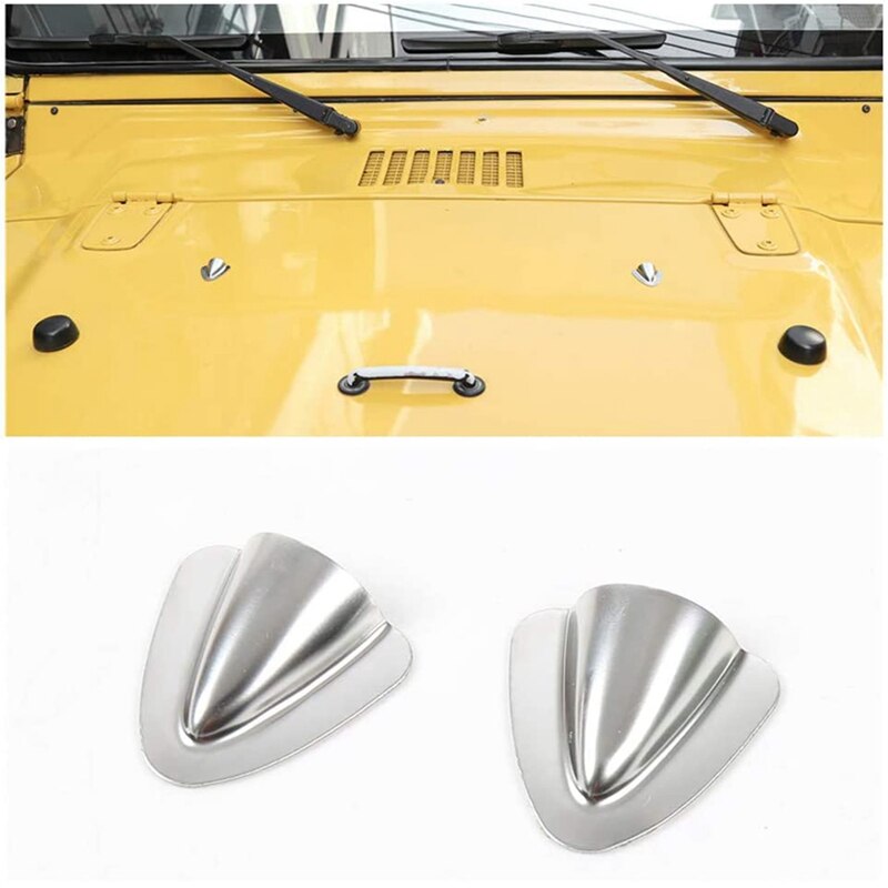 Car Engine Cover Spray Nozzle Cover Hinge Cover Windshield Washer Wipers for Jeep Wrangler TJ 1997-2006