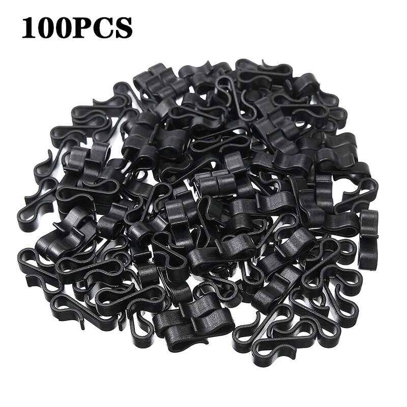 Mayitr Gutter Hooks Heavy Duty Clips Year Christmas Party Fairy Lights Decoration Clip Tools Parts 10/50/100pcs: 100Pcs