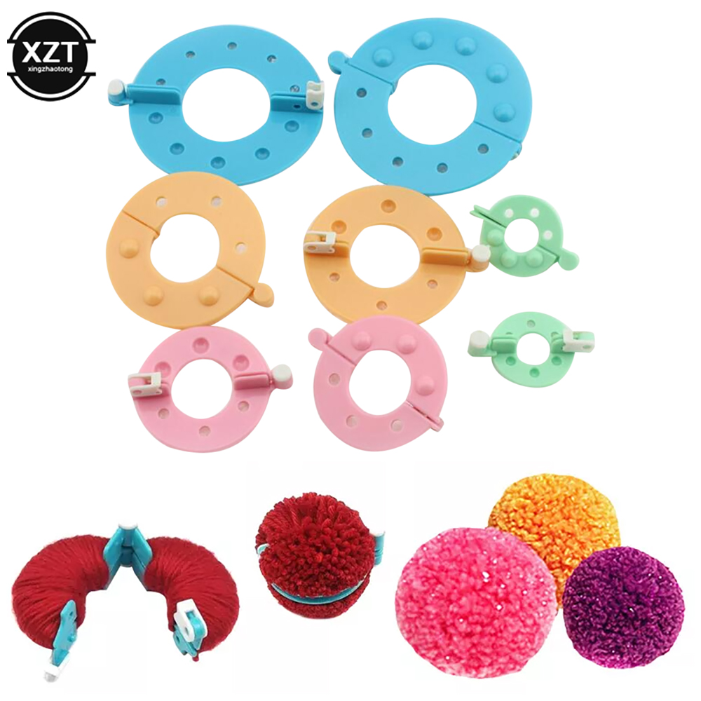 8 Stuks Pompom Maker Kit Breien Ambachten Verschillende Maten Pluche Bal Maken Tool