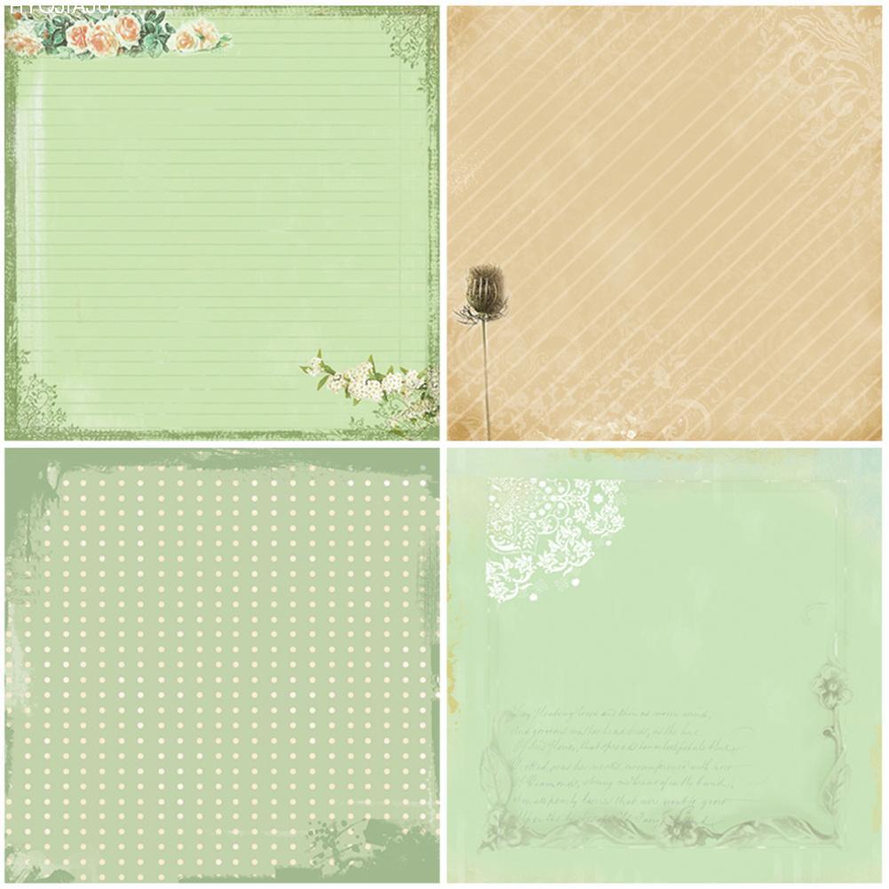 24PCS DIY Album Scrapbook Notebook Greeting Card Background Paper 6 Inch Single-Sided Pattern Paper PA1514