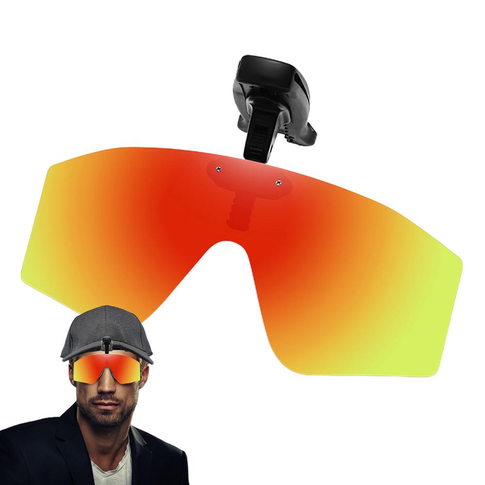 Clip auf Sonnenbrille über Brille Vision polarisierte Hütte Visier Clips Hütte Clip auf verstellbare Sonnenbrille Herren Sonnenbrille zum Angeln: verrotten