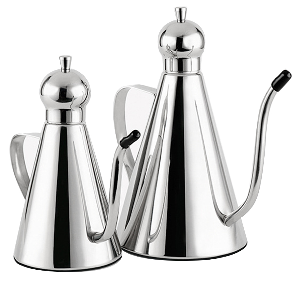Stainless Steel Oil Bottle Kitchen Storage Container Multi Use Vinegar Dispenser Gravy Bolt Kitchen Accessories