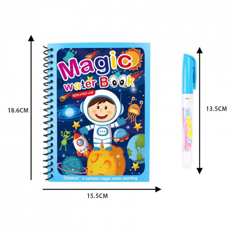 LOLEDE Magic Water Drawing Book Coloring Book Doodle Magic Pen Painting Drawing Notebooks Kids Birthday Christmas Year