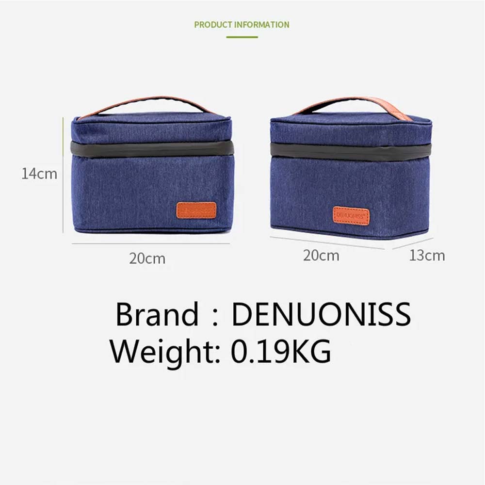 DENUONISS Kleine Kühltasche, tragbarer Kühlschrank, Oxford-Lebensmittel-Kühlschranktasche, isolierte EVA-Picknicktasche, isothermer Kühler, Eisbox-Tasche