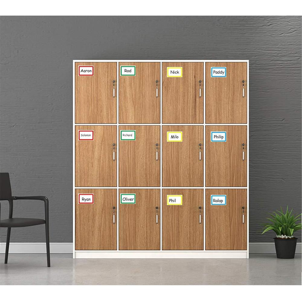 150 Pcs/roll Kleurrijke Plain Naam Stickers Naam Tags Stok Op voor Kids, Muur, bureau voor school leraar bieden briefpapier sticker