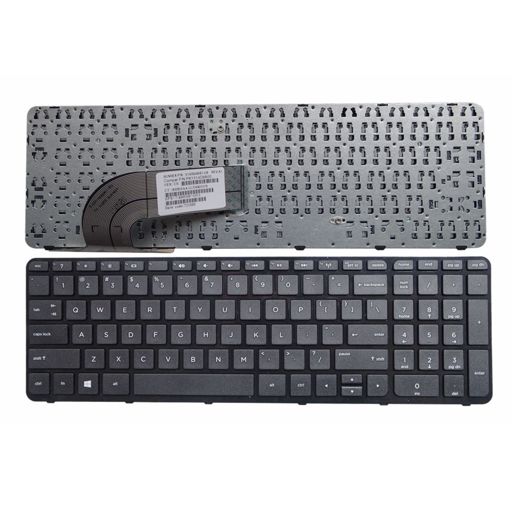 Clavier d'ordinateur portable anglais pour HP pavilion 15-N 15-E 15E 15N 15T 15-F 15-G 15-R 15-A 15-S 15-H 250 G2 G3 255 G2 G3 256 G2 G3 US