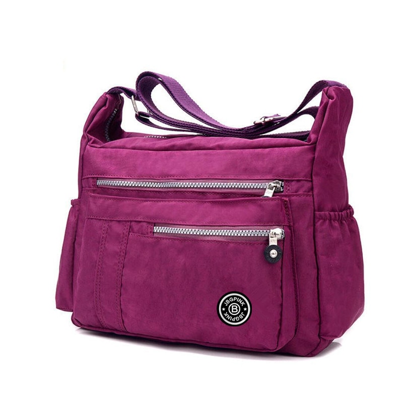 J-BG PinK Women Famous Brand Big Nylon Shoulder Beach Bag Casual Tote Female Crossbody Bags sac Femme Bolsa Feminia