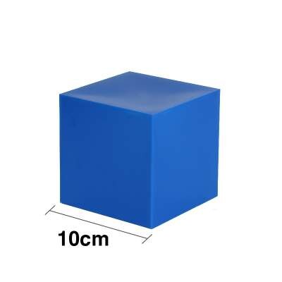 Grundskole matematik decimeter terning 10 firkantet terning geometrisk form demonstrationsmodel undervisningsmidler: 10 x 10 x 10cm