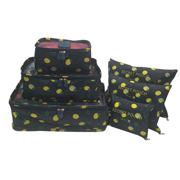 6 Stuks Draagbare Reizen Opbergtas Kleding Verpakking Cube Bagage Organizer Set: 3