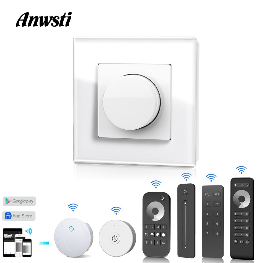 220V Led Dimmer Triac 230V 110V Ac Draadloze Rf 2.4G Afstandsbediening Dimbaar Knop Lichtschakelaar Smart wifi Controller Dimmer Voor Led Lampen