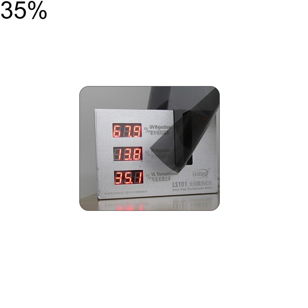Zwarte Auto Window Tint Film Glas Auto Sticker Huis Commerciële Zonne Bescherming Raamfolies: Thirty five percent