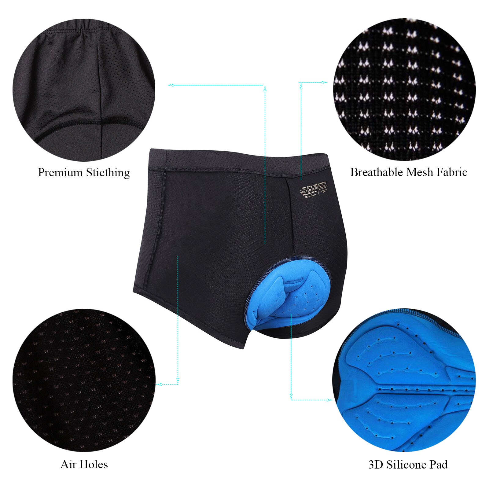 Men/Women Cycling Underwear Shorts 3D Padding Bicycle Bike Shorts Underwear Breathable Quick Dry Shorts cycling shorts women