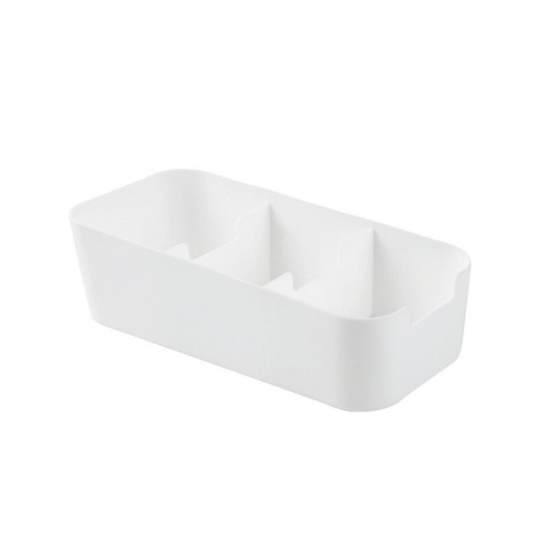 Organizador de almacenamiento de ropa interior, cajones de escritorio, cosméticos, cajas de maquillaje, organizadores de armario, cajas para sujetadores, calzoncillos, calcetines, corbatas, bufandas: 3 grids White