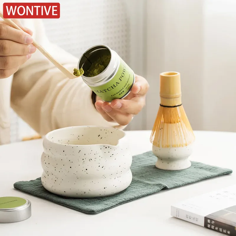 Batidor de té blanco Matcha, utensilios de té para ceremonia japonesa, herramienta de té Chasen de bambú, cepillo de té, exquisito Kit Matcha para juego de té, 1/2/4/6 Uds.
