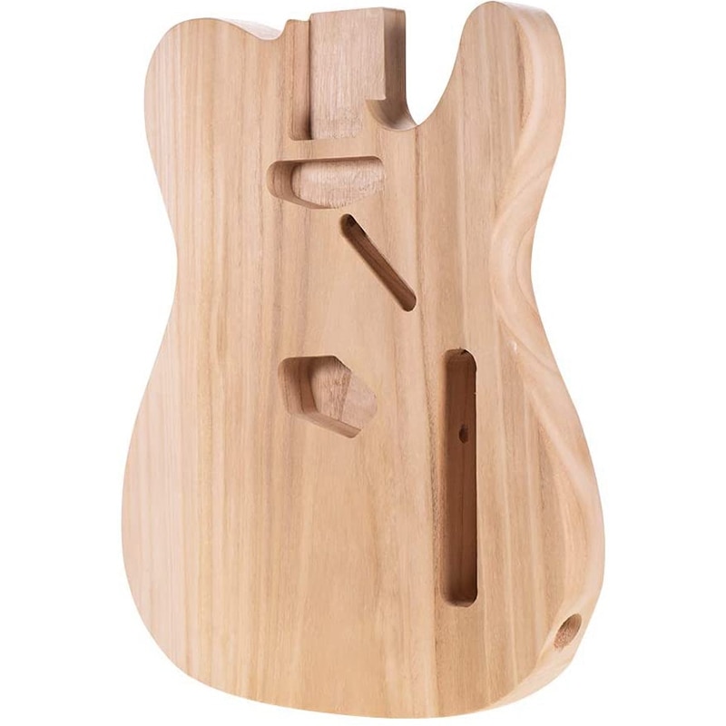 HEIßE unvollendet E-gitarre Körper TL-T02 Ahorn Leere Gitarre Fass zu TELE Stil Elektrische Gitarren DIY Teile