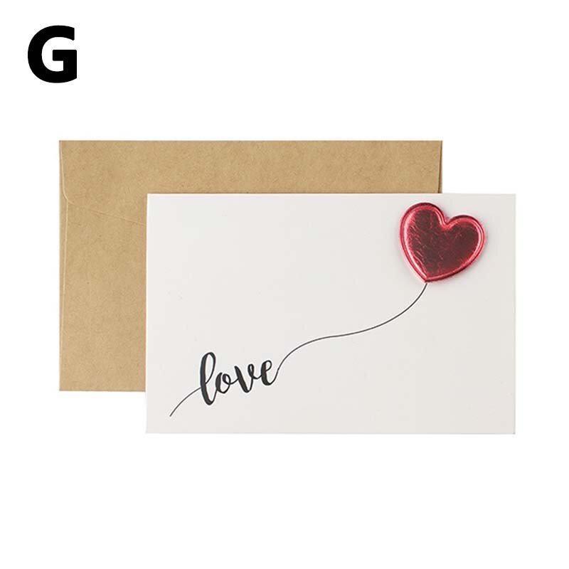 Miłość pocztówka zaproszenie na ślub pozdrowienia kartki z kopertą walentynki strona dekoracji słodkie opakowanie na prezent dostaw: 7
