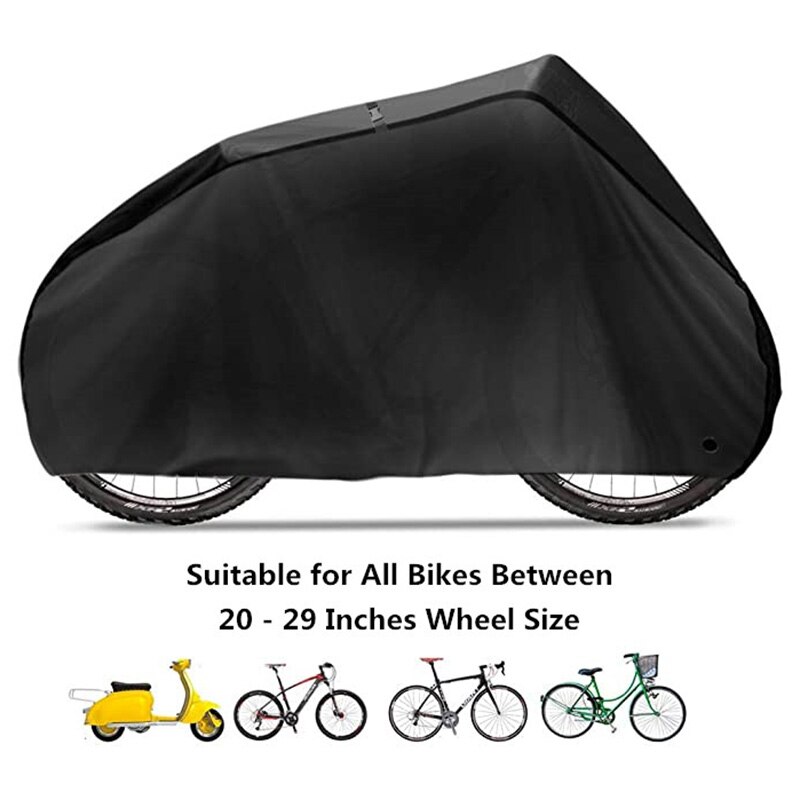 190t nylon cykelskydd elcykel anti-uv regn snötäcke utomhus mtb solskydd dammkläder motorcykel skyddsutrustning