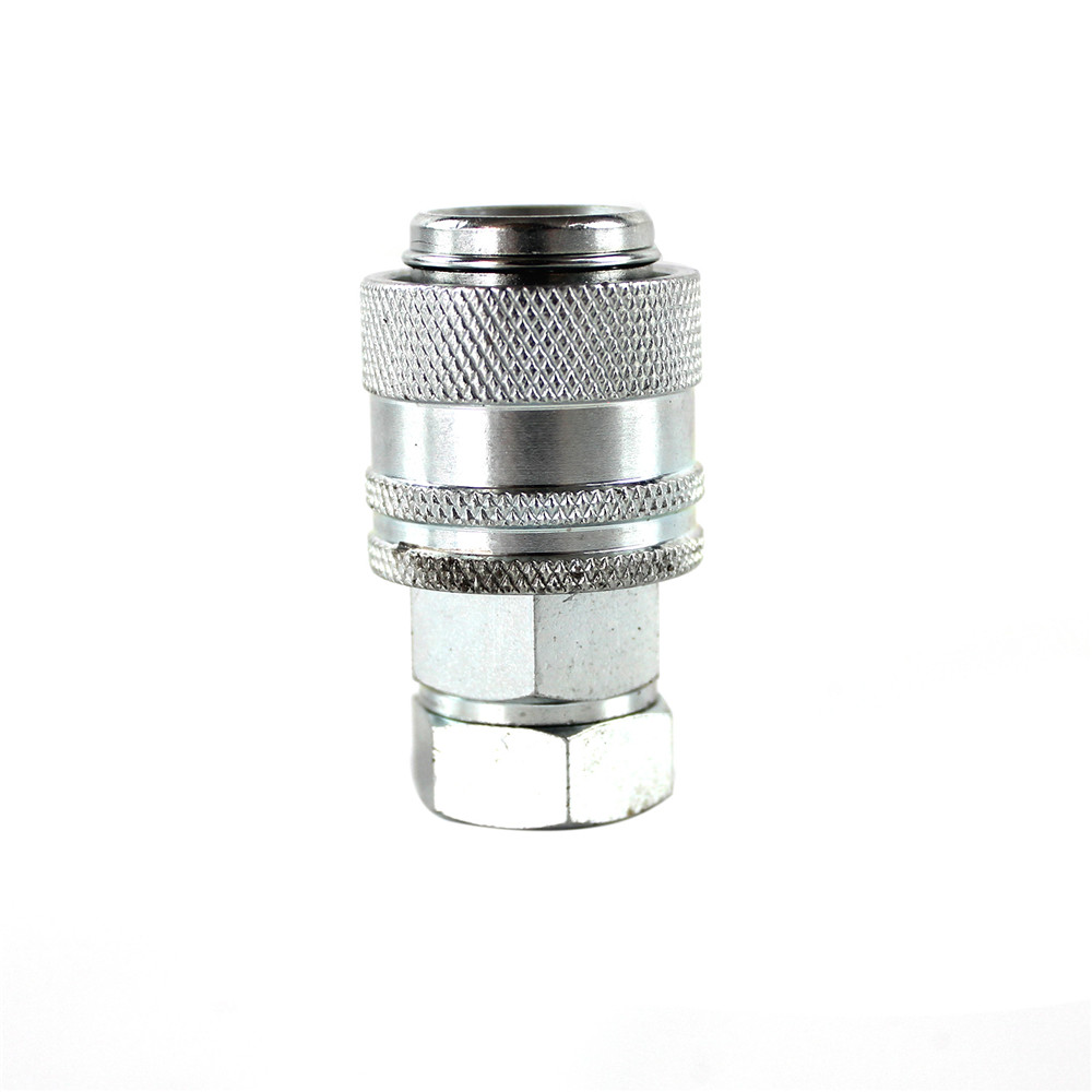 1PC G3/8 Puntkoppeling Hydraulische Druk Test Kit Onderdelen Voor CAT John Deere Bobcat Case Quick Connector Sliver of goud Willekeurig