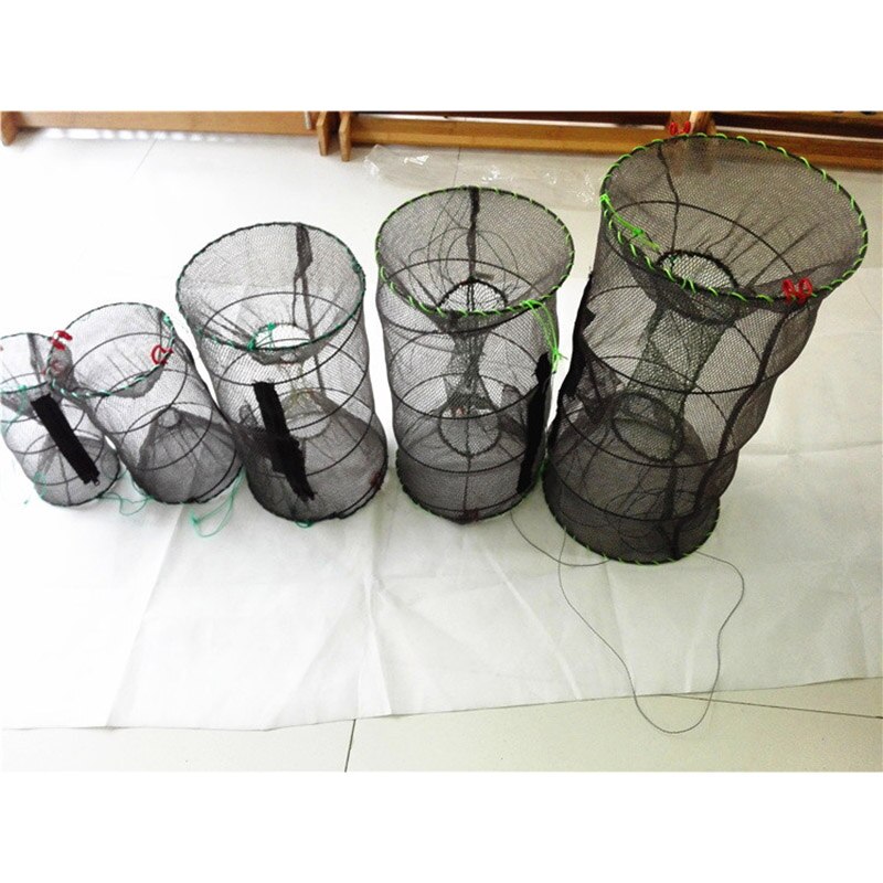 Red de trampa para cangrejos, jaula plegable portátil para langosta y camarones, accesorios de pesca