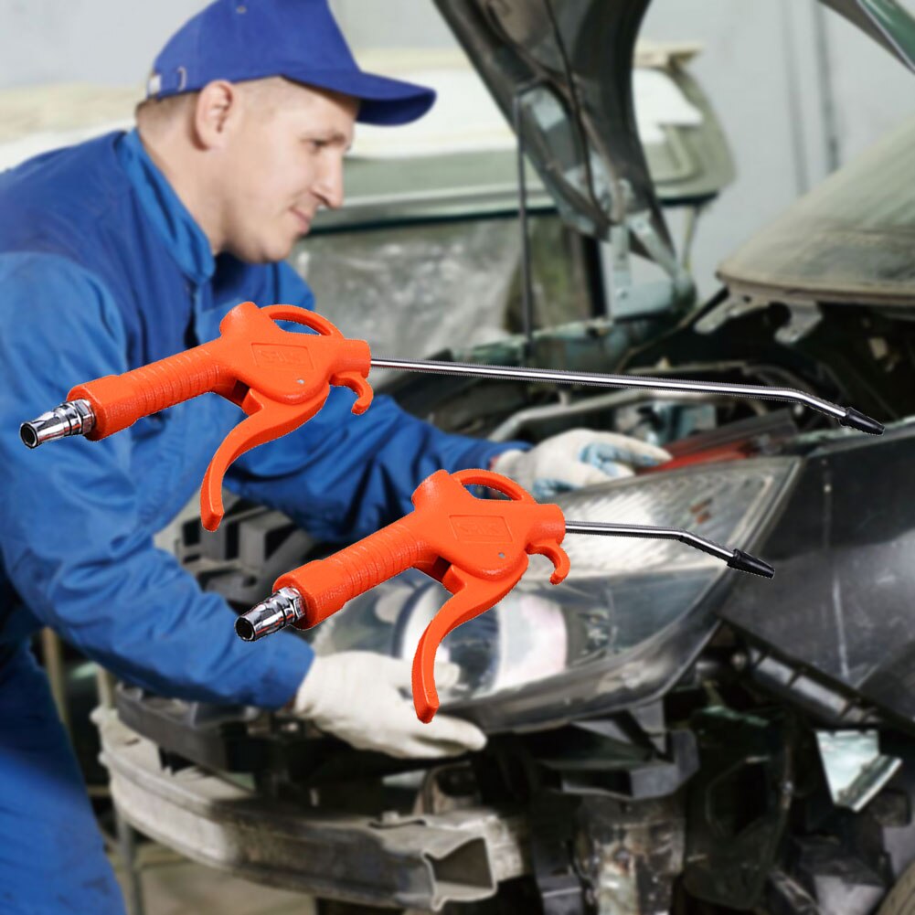 Orange Plastic Air Blower Pneumatic Dust Blowing Removal Powerful Air Compressor Air Pump Equipment Cleaning Tool with Connector