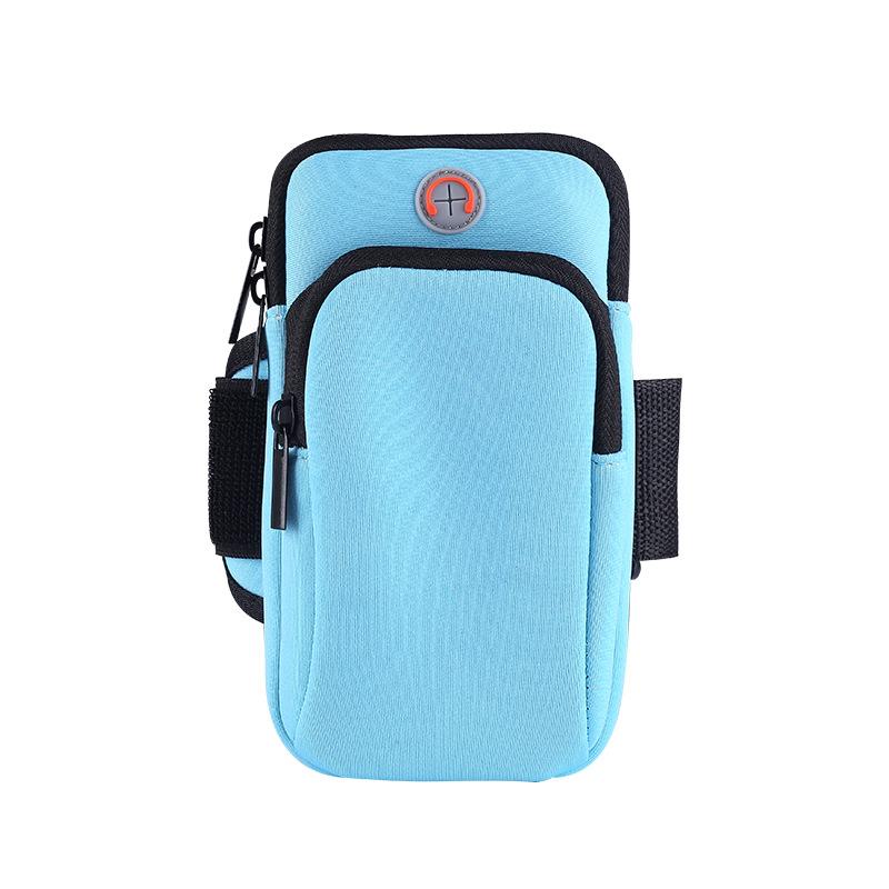 6" universelle armband-sport-handyhülle für laufen, arm-handyhalter, sport-handytasche, handtasche für iphone 12 und 11 smartphones: Himmelblau