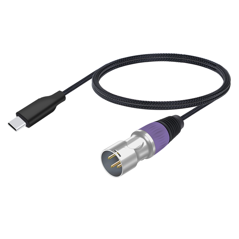 Kabel USB C robić XLR, adapter konwerter XLR robić USB C, kabel stereofoniczny USB typu C robić 3-pinowego XLR męskiego/żeńskiego wyjścia robić wzmacniacza, głośnika