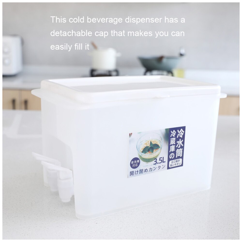 5L Water Jug With Tap Cold Kettle Kitchen Lemonade Jug Drinkware Container Heat Resistant Pitcher Kettle with Faucet