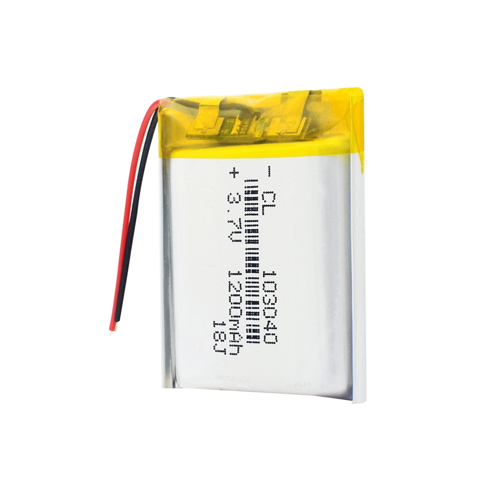 Lithium polymer battery 3.7V 1200mAh LiPo Rechargeable Battery 103040 For MP3 MP4 GPS PSP mobile video game PAD E-book Tablet