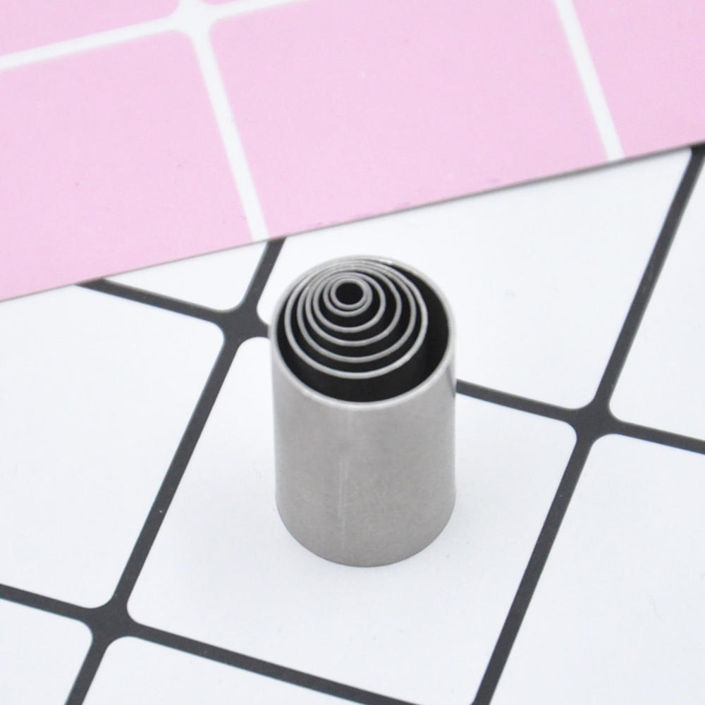 Cortador de arcilla de forma redonda, cortadores circulares de forma indentación, herramientas de punteo de cerámica, 7 piezas