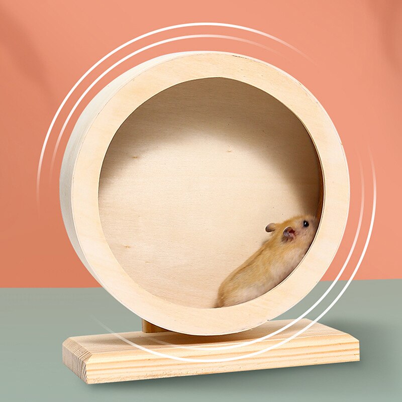 Roue d&#39;exercice en bois pour Hamster, jouet pour Rat, gerbille, Chinchillas