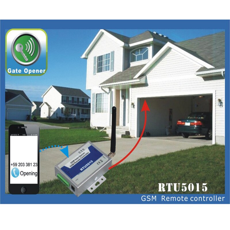 GSM alarm system stable gate opener door opener RTU 5015 access control system for electronic lock with 2 dry contact